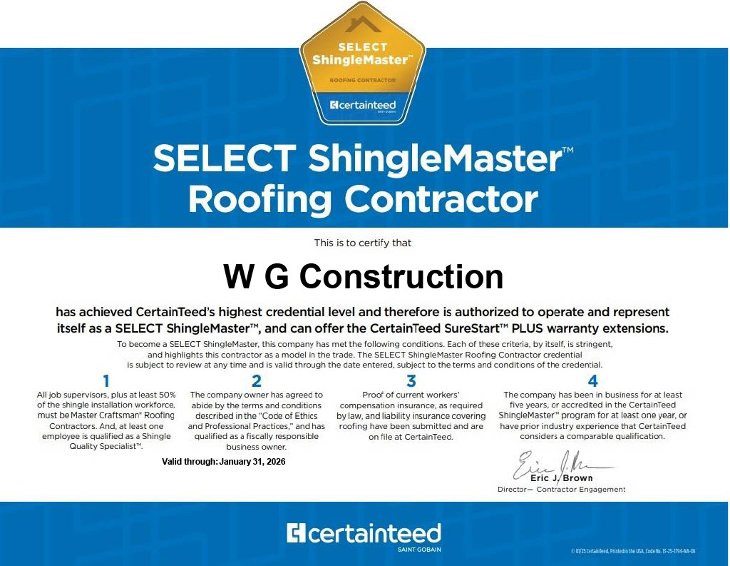 Roofing warranty